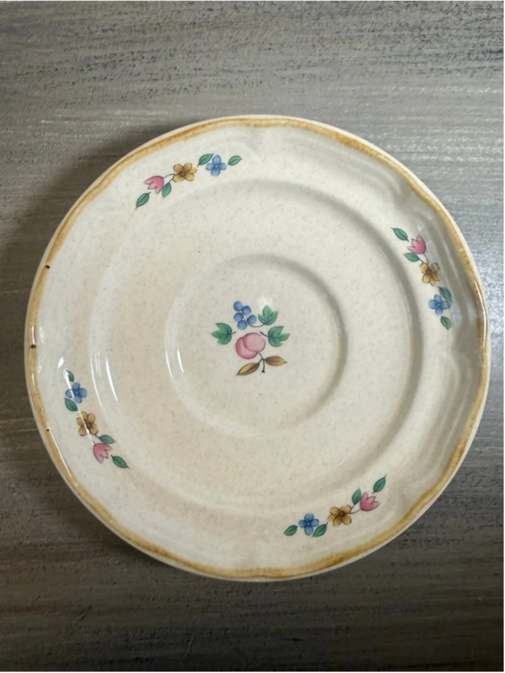 Set of 4 INTERNATIONAL TABLEWORKS HEARTLAND SAUCER PLATE 6” PATTERN# 7774 MINT